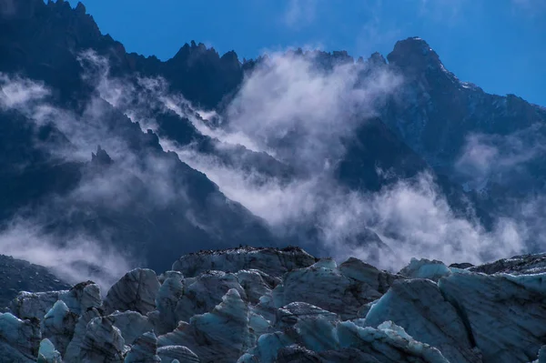 Ledovec argentiere, chamonix, Savojsko, Francie — Stock fotografie