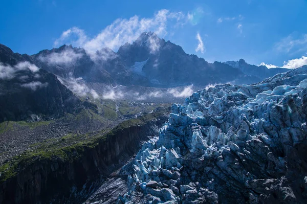 Geleira de argentiere, chamonix, haute savoie, frança — Fotografia de Stock