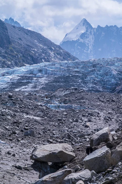 Ledovec argentiere, chamonix, Savojsko, Francie — Stock fotografie