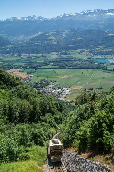 Funicular,saint hilaire du touvet,isere,france — Stock Photo, Image