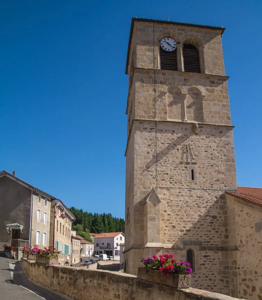 Heilige motorkap le courreau, loire, frankrijk — Stockfoto