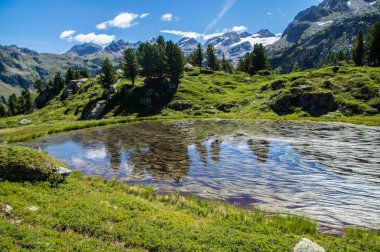 Lake thuilette, la thuile, val özerk, İtalya