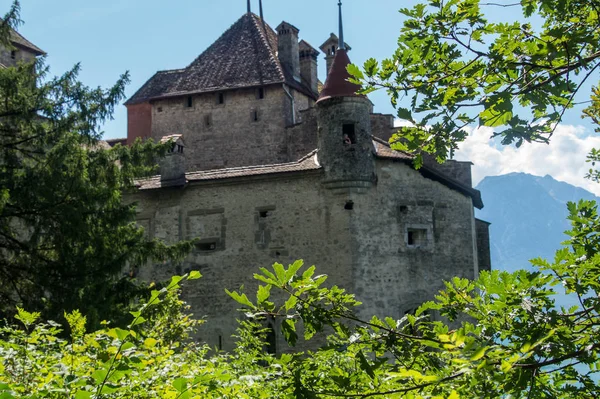 Chateau Chillon Vaud Swiss — стоковое фото