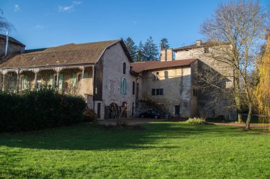 scenic view of old medieval castle architecture