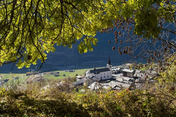 Podzim ve švýcarských Alpách — Stock fotografie