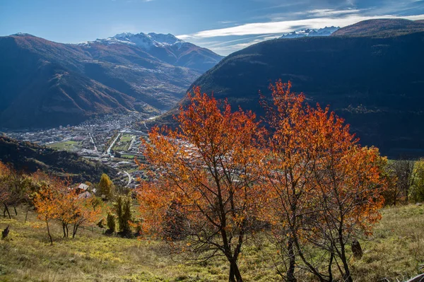 Outono em alpes suíços — Fotografia de Stock