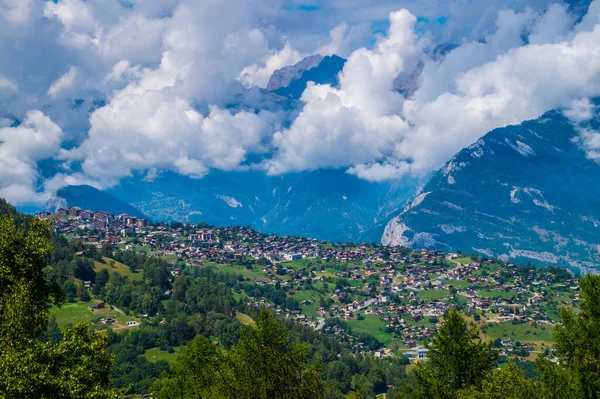 Bisse Vex Veysonnaz Valais Schweizisk — Stockfoto