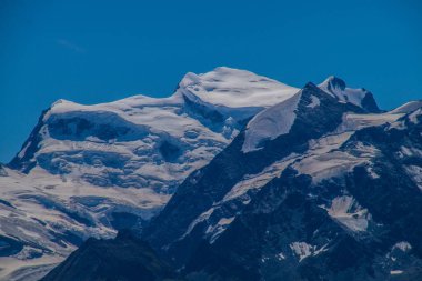 İsviçre 'de Valais' de Verbier 'de Grand Combin