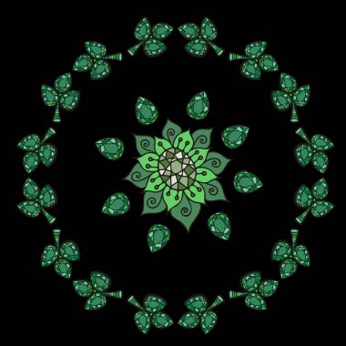 Çerçeve arka planlar kristal taşlar. Mozaik çelenk arka planda jewerly tarzı. Mücevherleri kare desen.