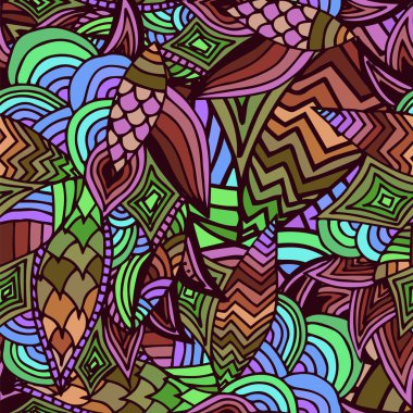 Sorunsuz çok renkli arka plan. Renkli kesintisiz vektör desen için afiş, kart, davet, tekstil, kumaş, kağıt ambalaj.