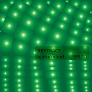 Yeşil vektör arka plan aydınlatma elemanları ile soyut. Farklı tasarım için yeşil ışık arka plan.