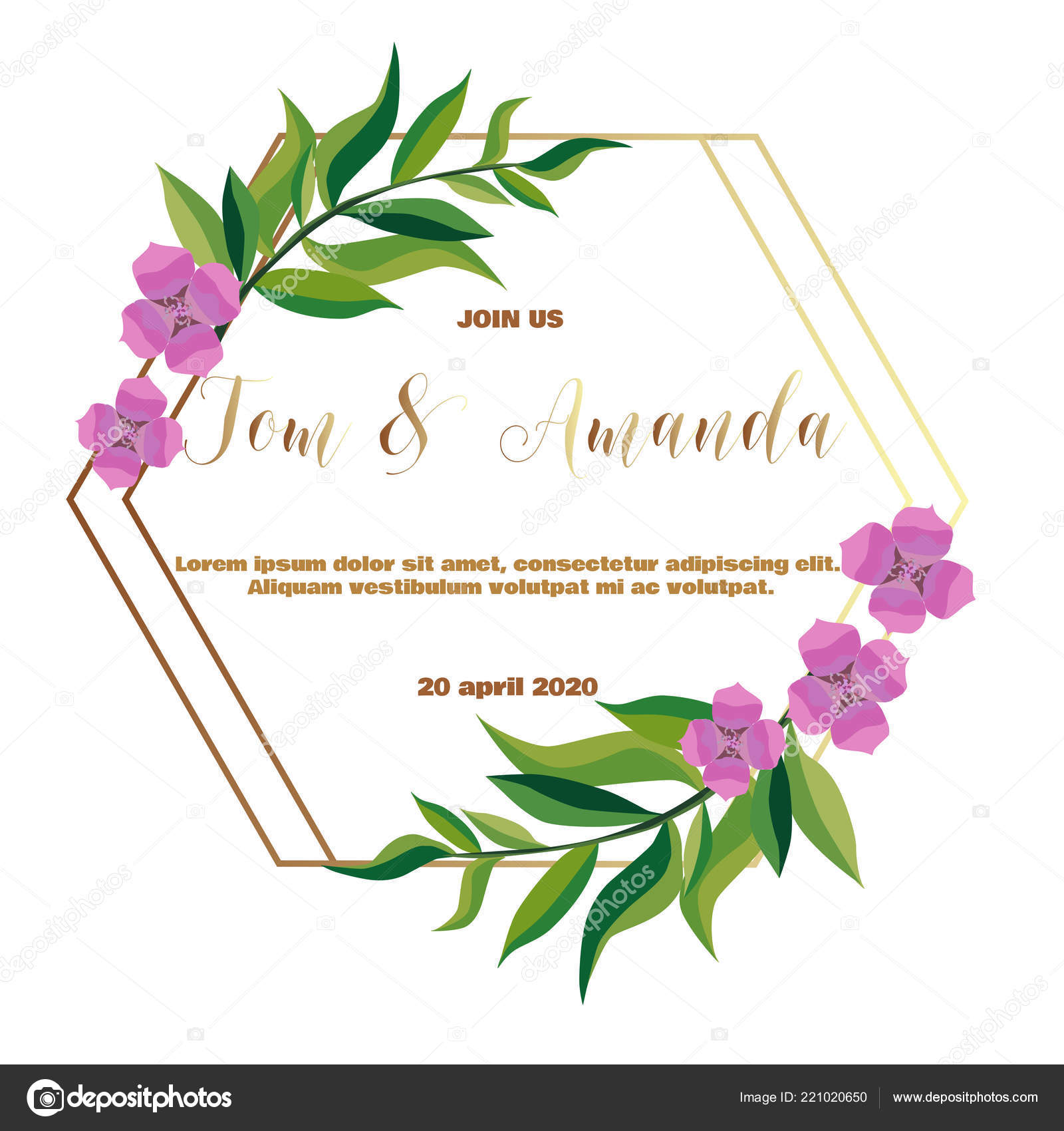 Printable Floral Invitation Templates Greenery Wedding Invitation 