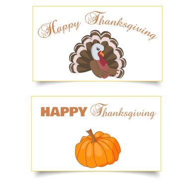 Şükran günü kartı vektör çizim tasarım ile geleneksel tu