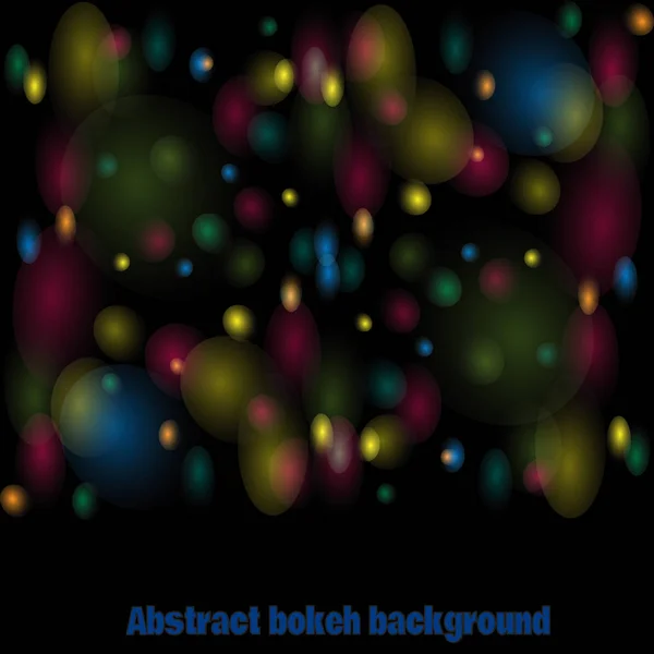 Resumen Bokeh Vector Fondo Colorido Luces Navidad Fondo Iluminación Abstracto — Vector de stock