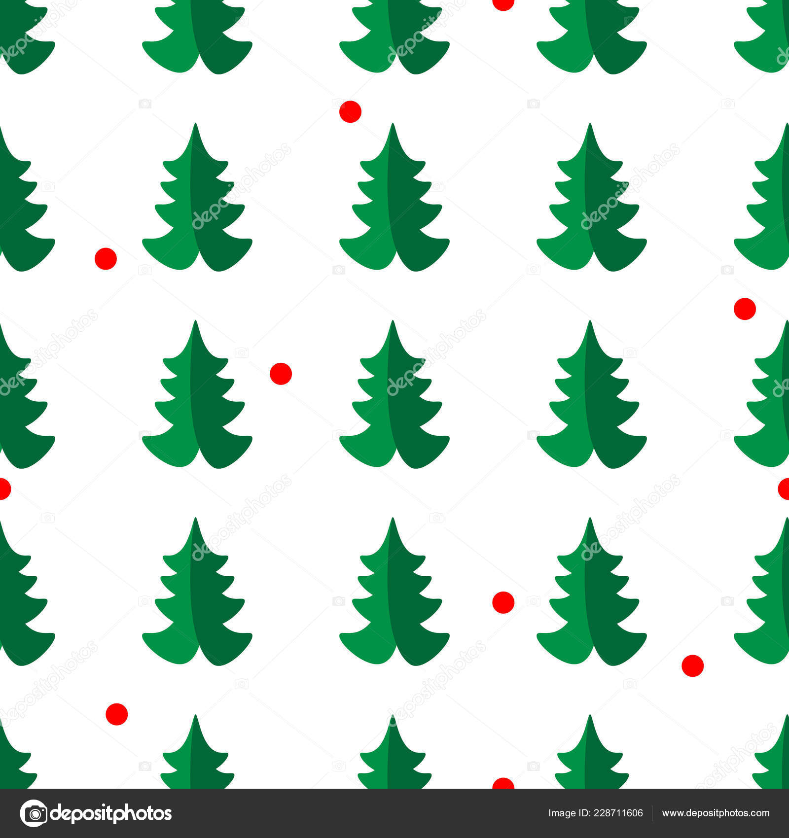 簡単なシームレスなレトロなクリスマス パターン クリスマス ツリー