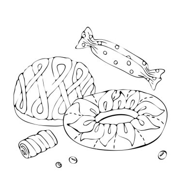 Kek veya cupcake, şeker ile Gıda boyama sayfası