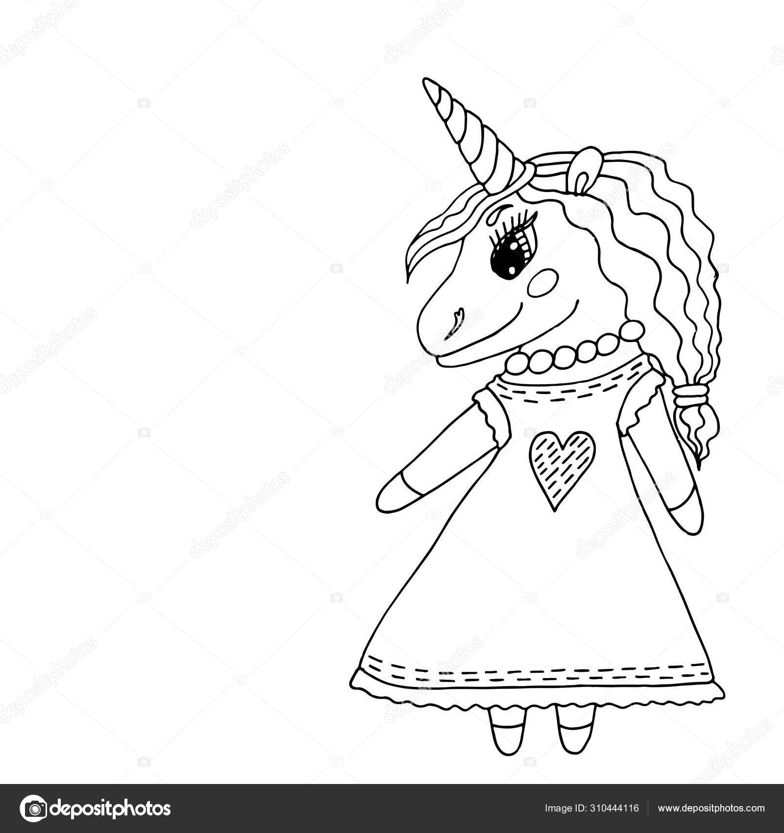 Illustration De Livre En Couleur Avec Licorne Image Vectorielle Ellina200 Mail Ru C 310444116