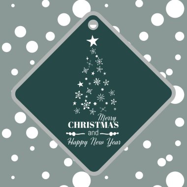 Arkaplanda noktalı Noel tebrik kartı şablonu