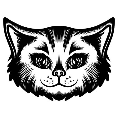 Sevimli kedi boyama kitabı ya da aktif sayfa. Kedi boyama kitabı. Hayvan vektörü