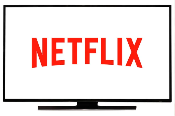 Netflix Adalah Penyedia Global Terkenal Dari Film Streaming Dan Serial — Stok Foto