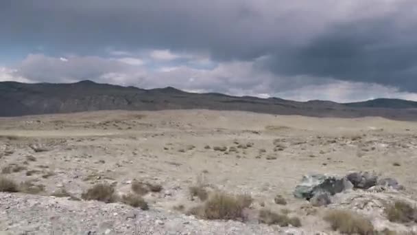 Landscape of mountain and desert terrain — Stock Video