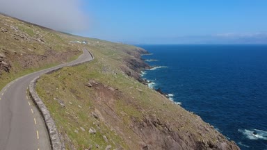Sarma cadde Dingle Yarımadası İrlanda - hava atış sahil şeridi boyunca şaşırtıcı