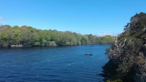 Fantastiska flygbilder flyg footage av nationalparken Killarney på Irland — Stockvideo