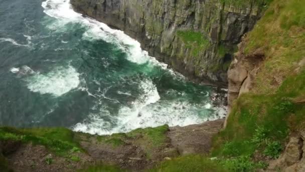 Falésias mundialmente famosas de Moher na Irlanda — Vídeo de Stock