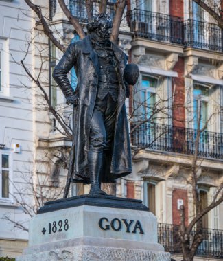Anıt ve Goya Madrid Prado Müzesi'nde heykeli