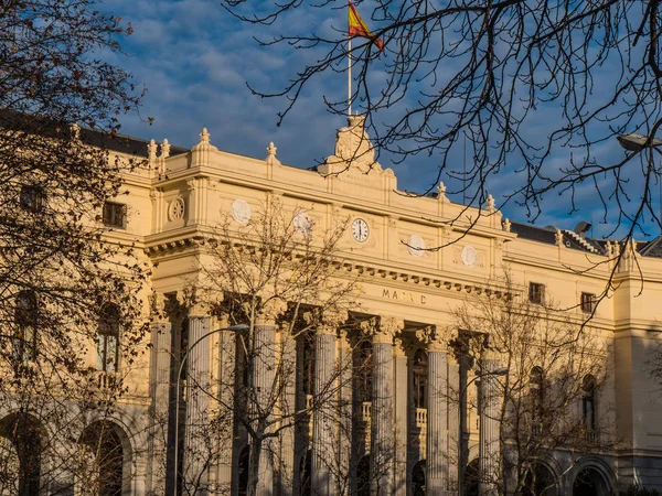 Madrid Stock Exchange building called Bolsa de Madrid — Stock Photo, Image