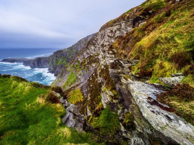 Şaşırtıcı Fogher Cliffs at İrlandalı west coast