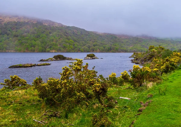 İrlanda Gleninchaquin Park'ta harika göl — Stok fotoğraf