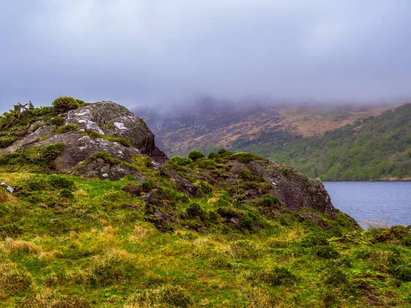 Naturaleza salvaje en Gleninchaquin Park en Irlanda — Foto de Stock