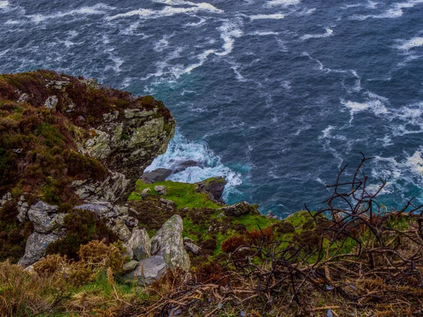 Şaşırtıcı Fogher Cliffs at İrlandalı west coast — Stok fotoğraf