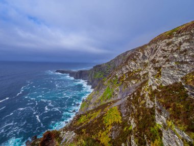 Şaşırtıcı Fogher Cliffs at İrlandalı west coast