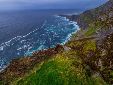 Şaşırtıcı Fogher Cliffs at İrlandalı west coast