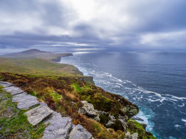 Şaşırtıcı Fogher Cliffs at İrlandalı west coast