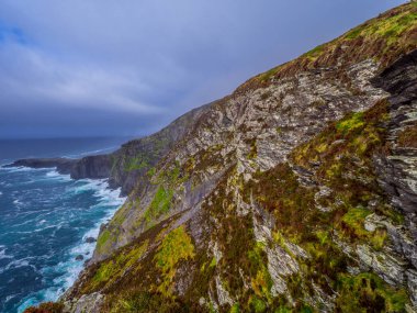 Şaşırtıcı Fogher Cliffs at İrlandalı west coast