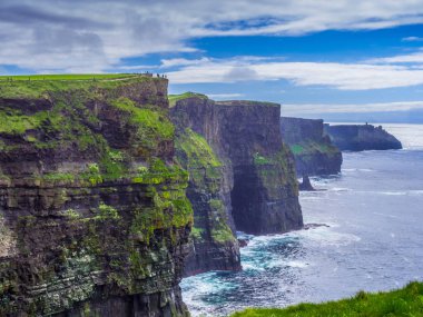 Dünya ünlü Cliffs, Moher İrlanda'nın Atlantik kıyısında