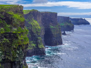 Dünya ünlü Cliffs, Moher İrlanda'nın Atlantik kıyısında