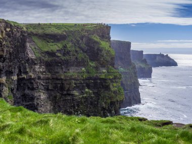 Dünya ünlü Cliffs, Moher İrlanda'nın Atlantik kıyısında