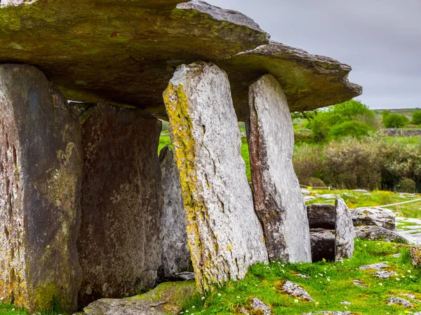 Ünlü Poulnabrone Dolmen mezar İrlanda Burren
