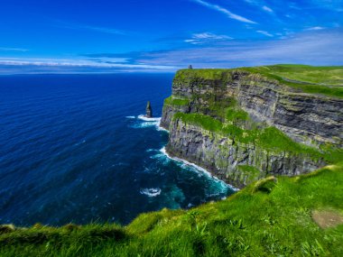 Muhteşem doğa ve manzara İrlanda Moher Cliffs at