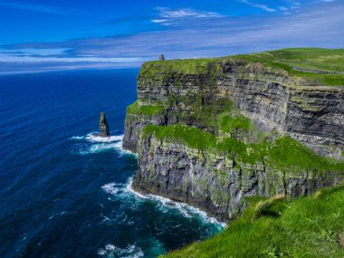 Dünya ünlü Cliffs, Moher İrlanda'nın Atlantik kıyısında