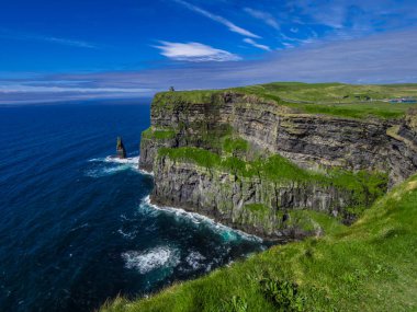 Dünya ünlü Cliffs, Moher İrlanda'nın Atlantik kıyısında