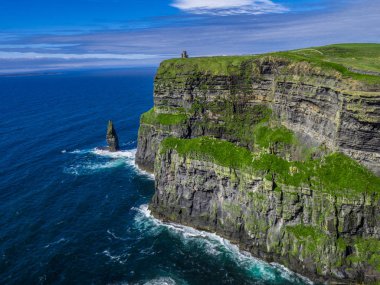 Dünya ünlü Cliffs, Moher İrlanda'nın Atlantik kıyısında