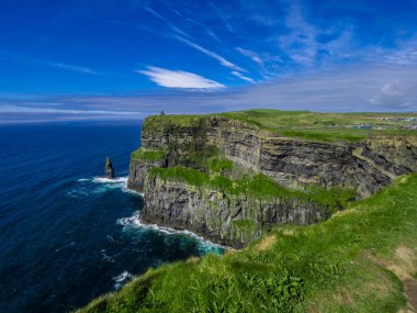 Dünya ünlü Cliffs, Moher İrlanda'nın Atlantik kıyısında