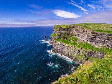 Dünya ünlü Cliffs, Moher İrlanda'nın Atlantik kıyısında