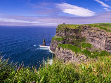 Dünya ünlü Cliffs, Moher İrlanda'nın Atlantik kıyısında
