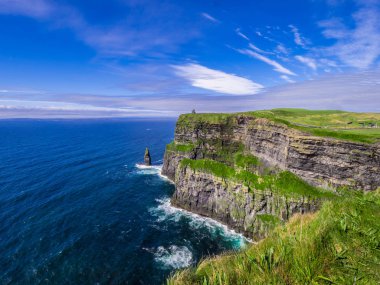 Dünya ünlü Cliffs, Moher İrlanda'nın Atlantik kıyısında